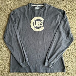 Red Jacket Sweatshirt Men's 2XL Light Blue 100% Cotton MLB Chicago Cubs Sweater